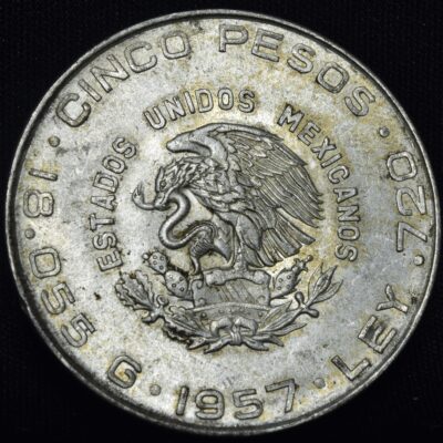 5 pesos Hidalgo 1957