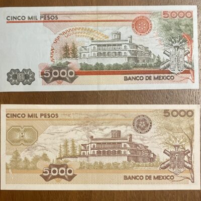 Mexico.5000Pesos(2Piezas)